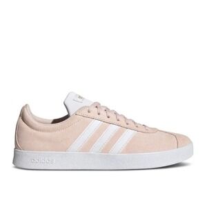 Adidas VL Court 2.0 Wonder Quartz Suede Sneakers Women 8.5 Pink Athletic Sports